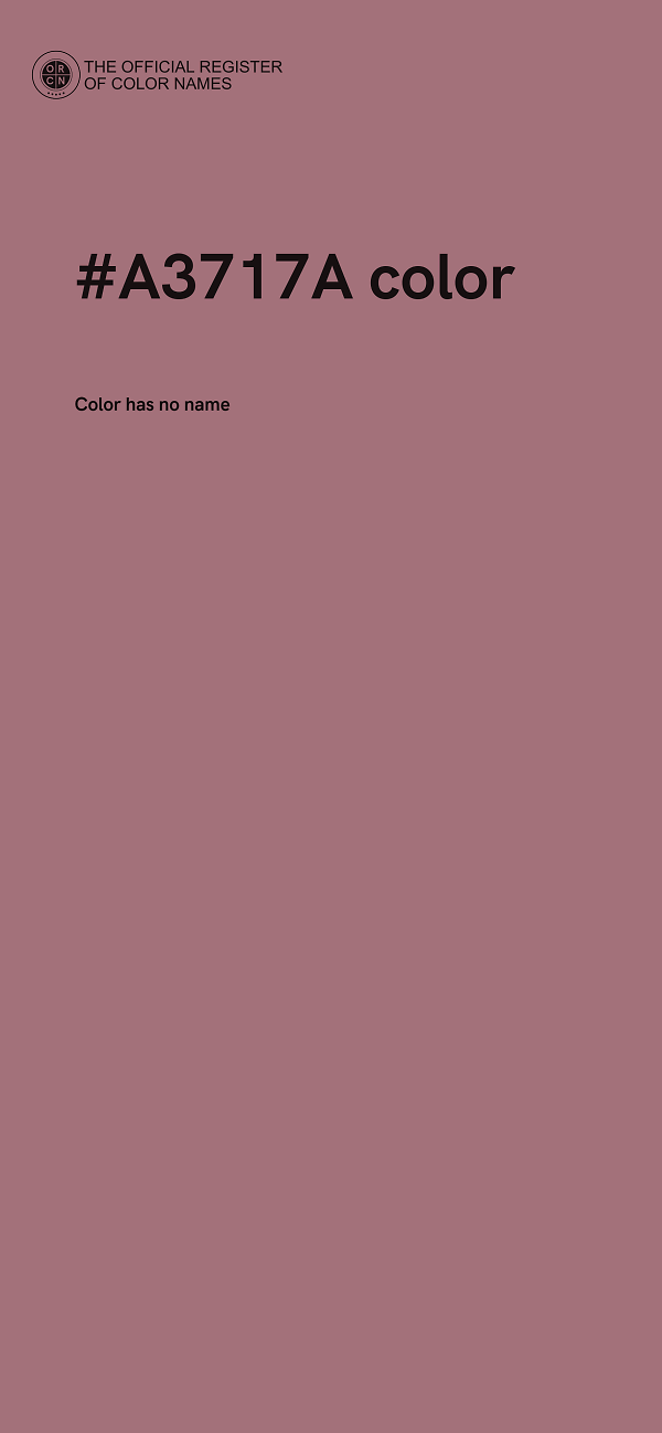 #A3717A color image