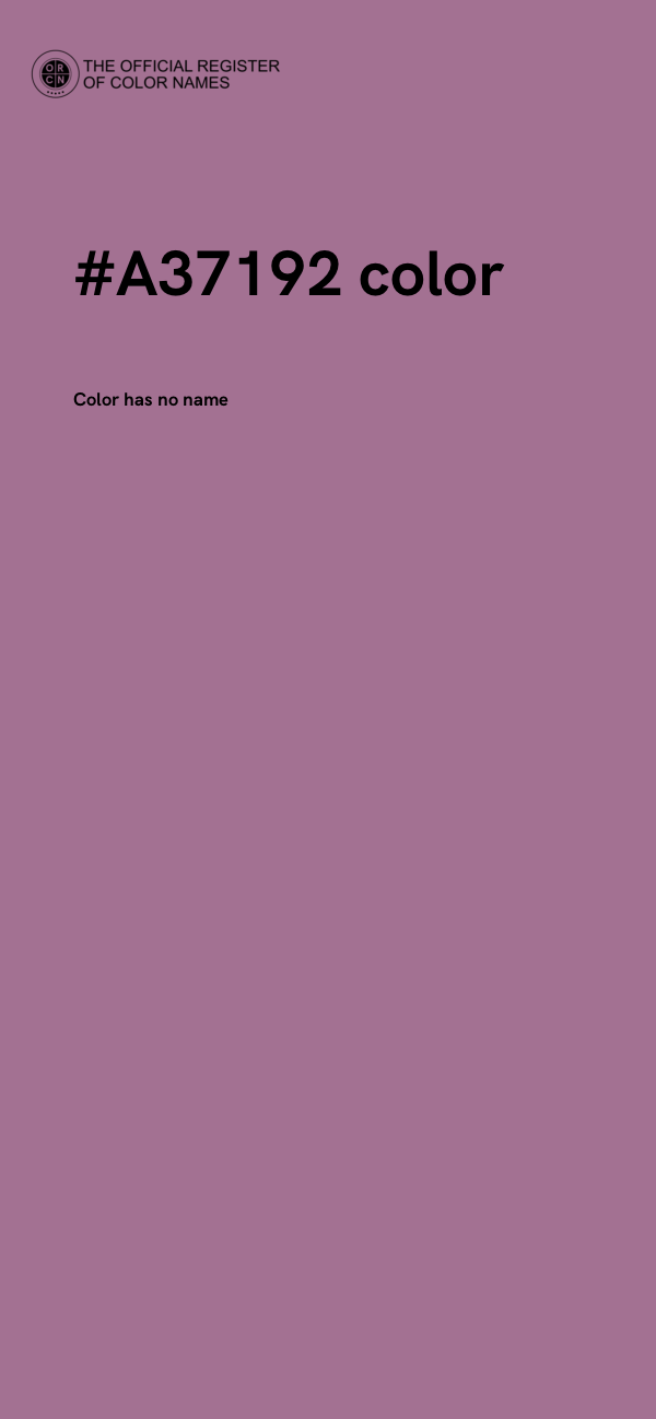#A37192 color image
