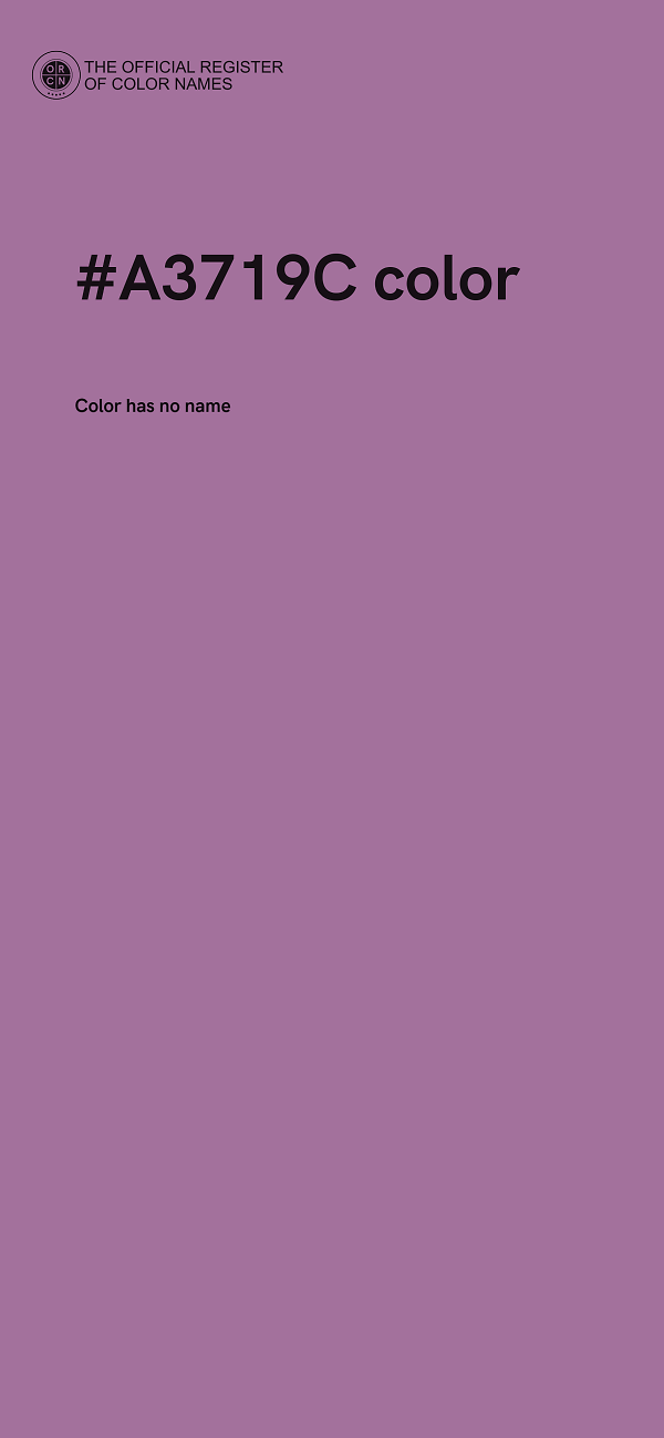 #A3719C color image