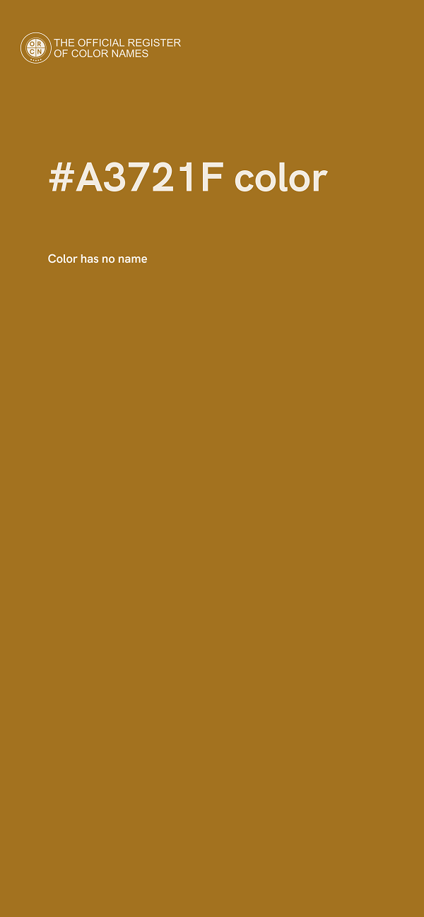 #A3721F color image