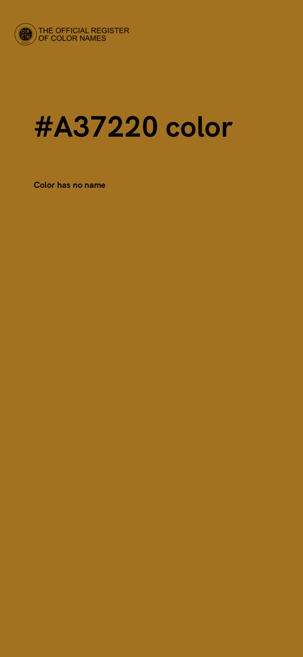 #A37220 color image