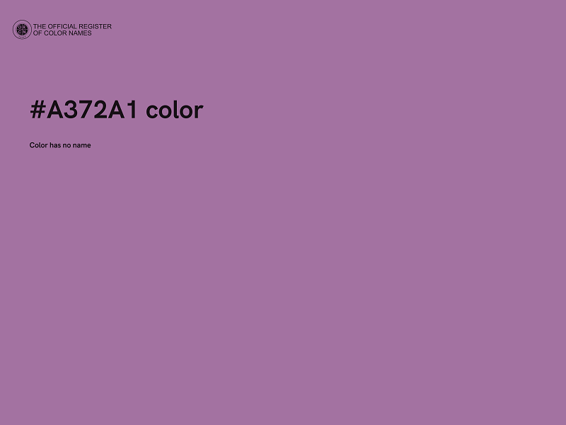 #A372A1 color image