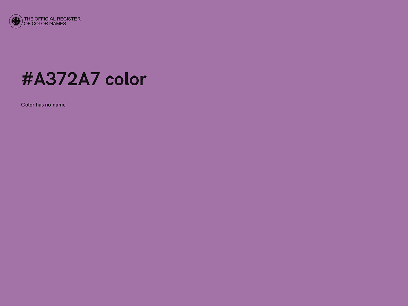 #A372A7 color image