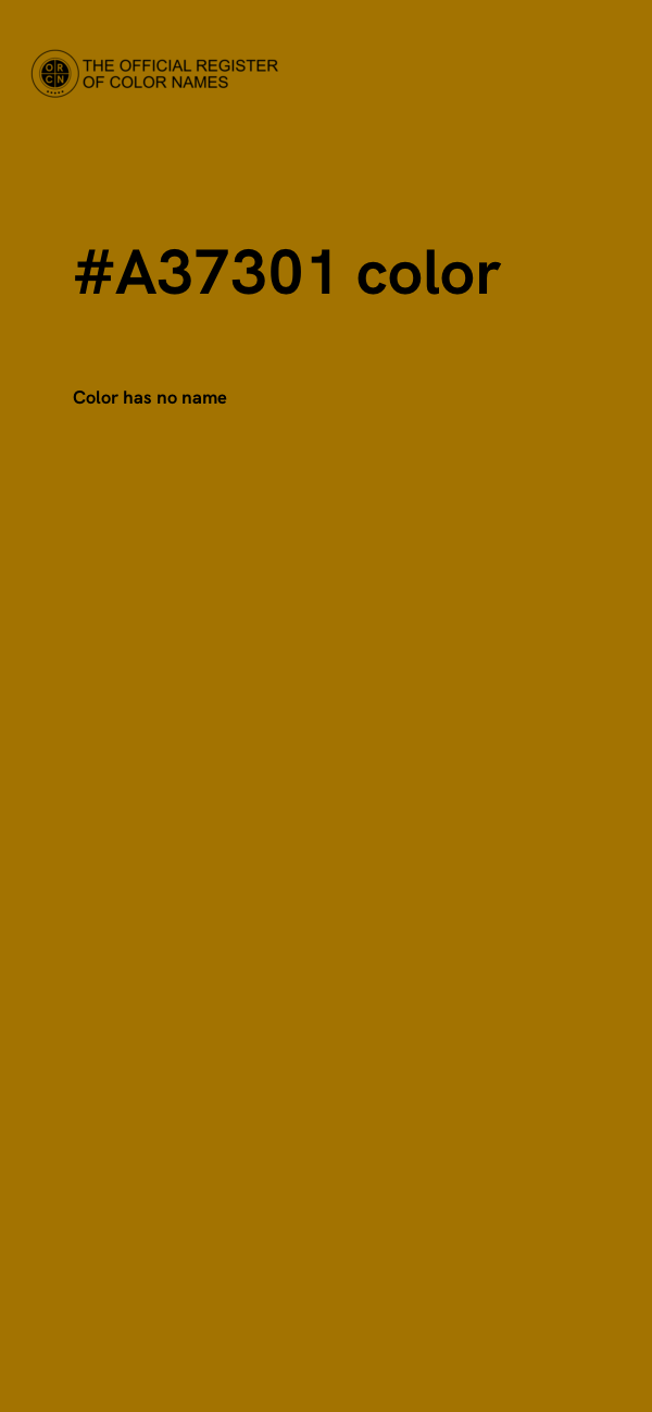 #A37301 color image
