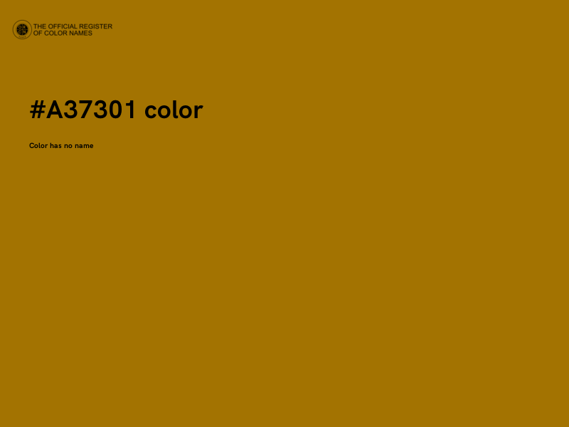 #A37301 color image