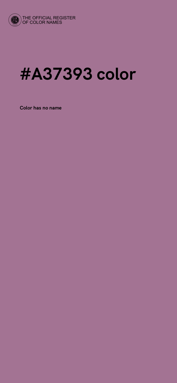 #A37393 color image