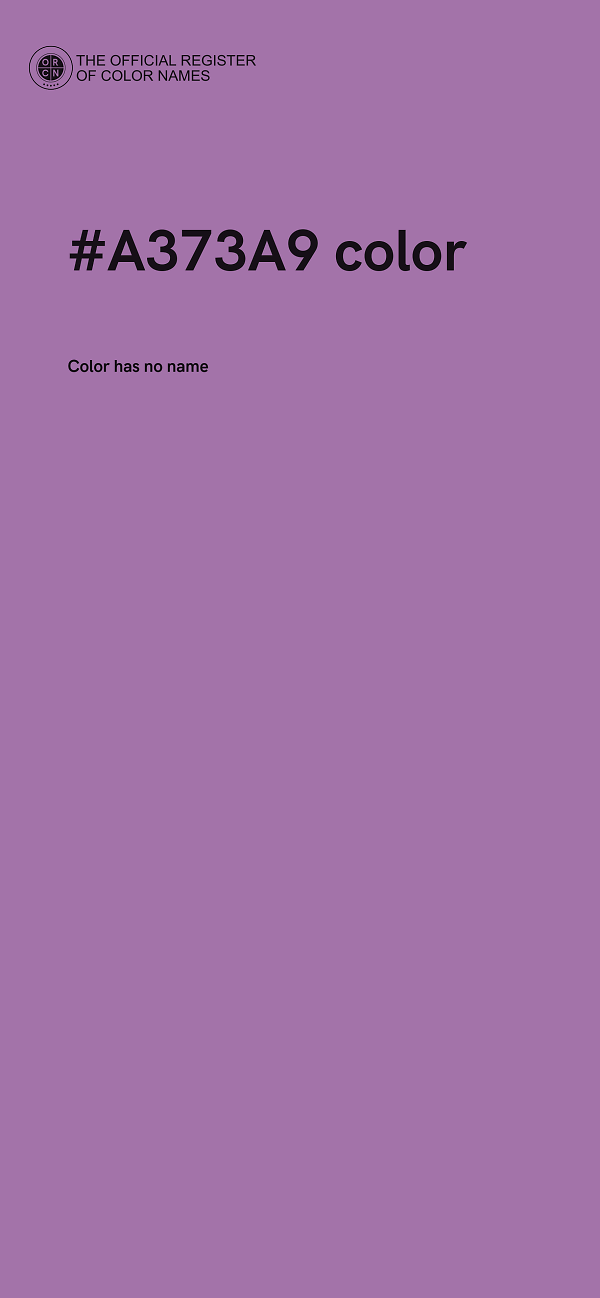 #A373A9 color image
