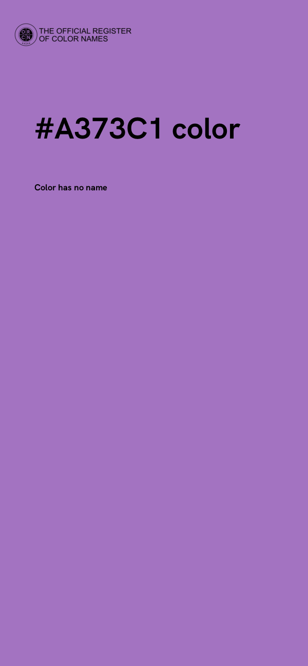 #A373C1 color image