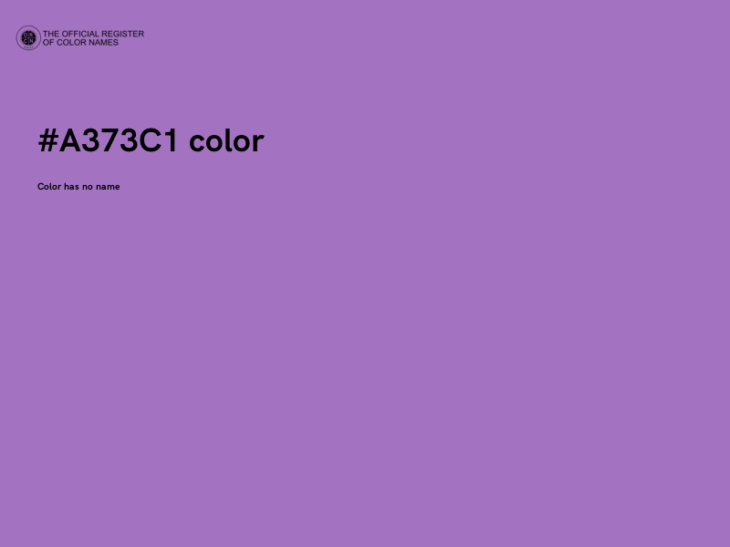 #A373C1 color image