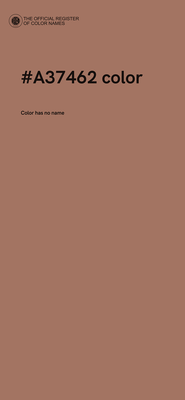 #A37462 color image