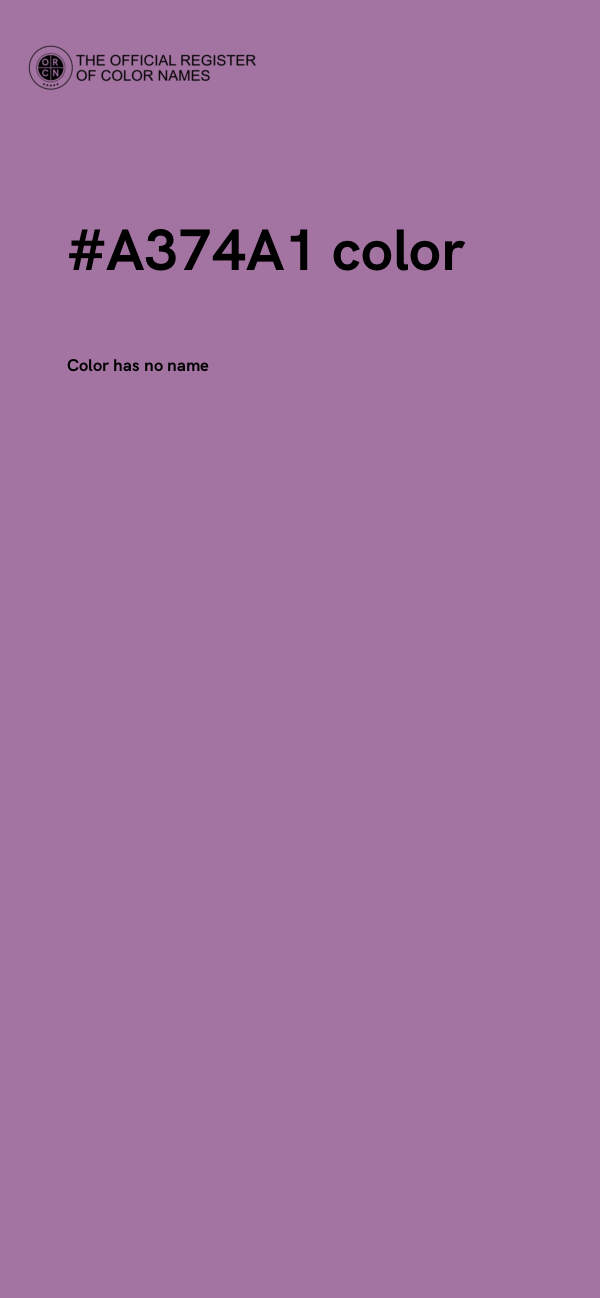 #A374A1 color image