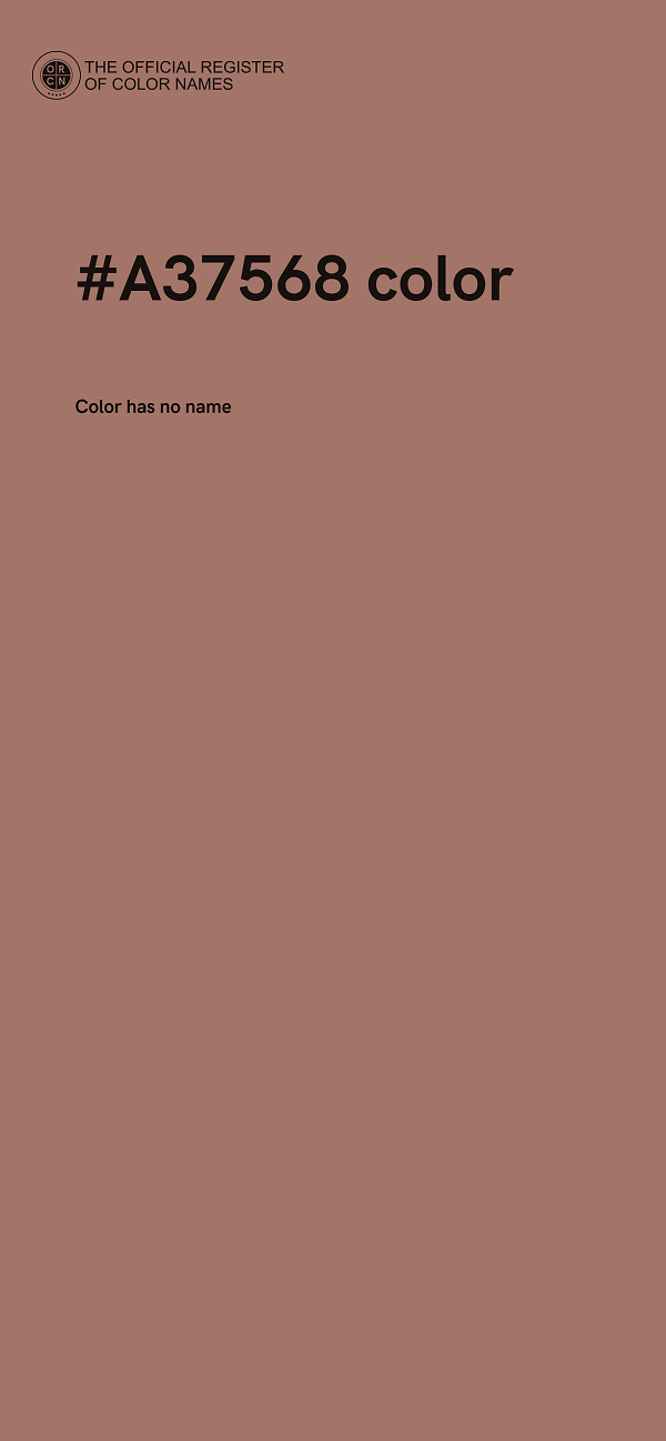 #A37568 color image