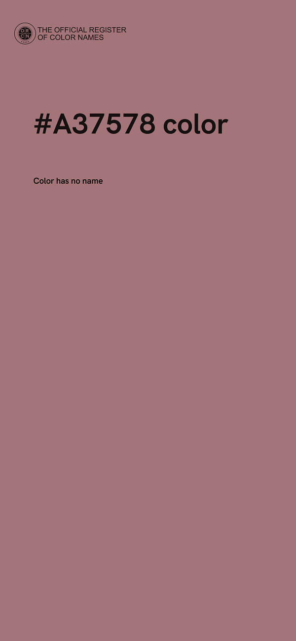 #A37578 color image