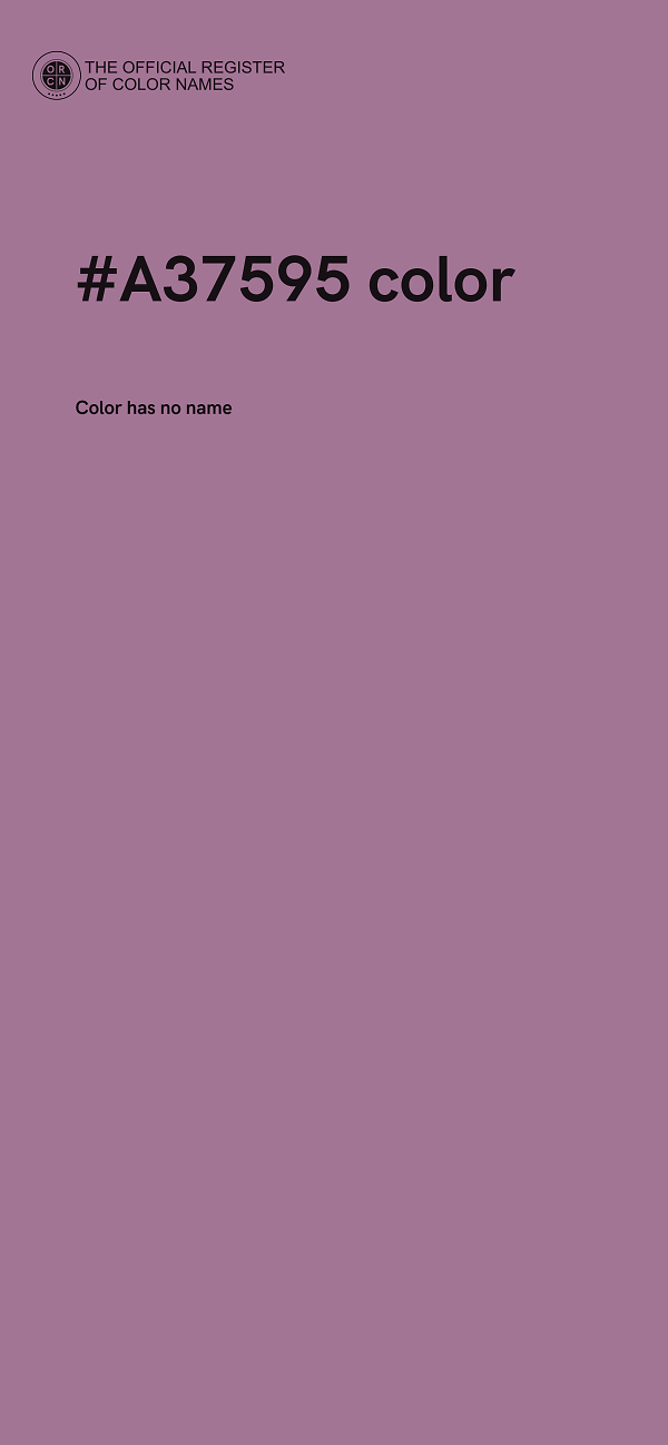 #A37595 color image