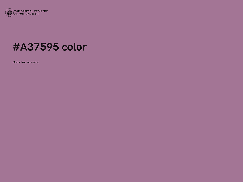 #A37595 color image
