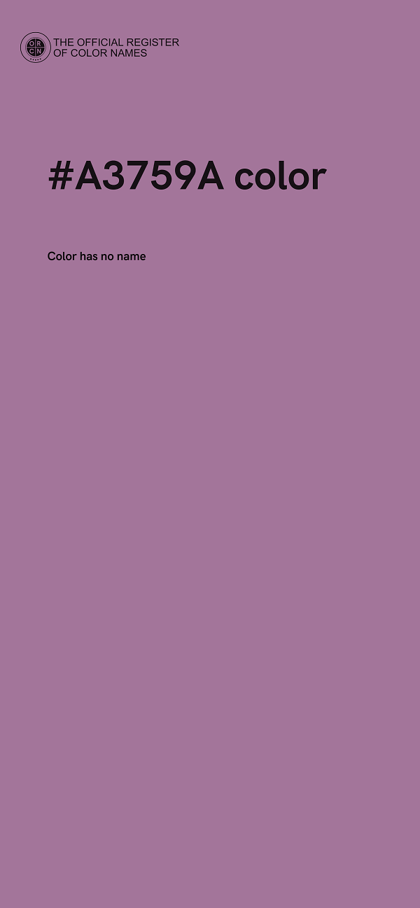 #A3759A color image