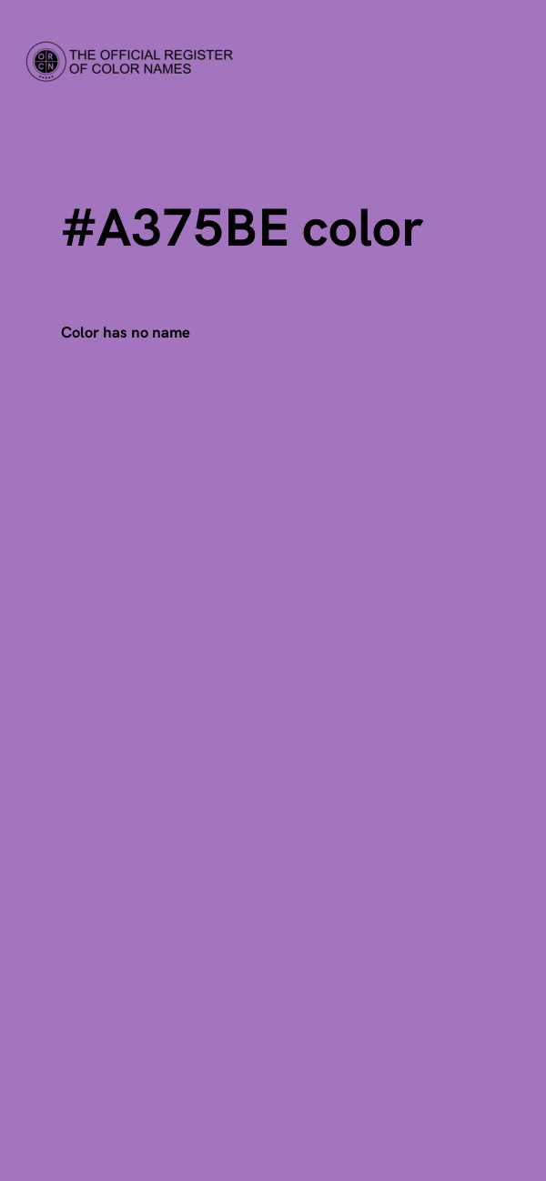 #A375BE color image