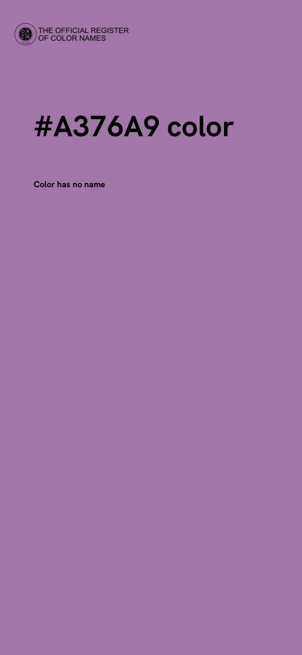 #A376A9 color image
