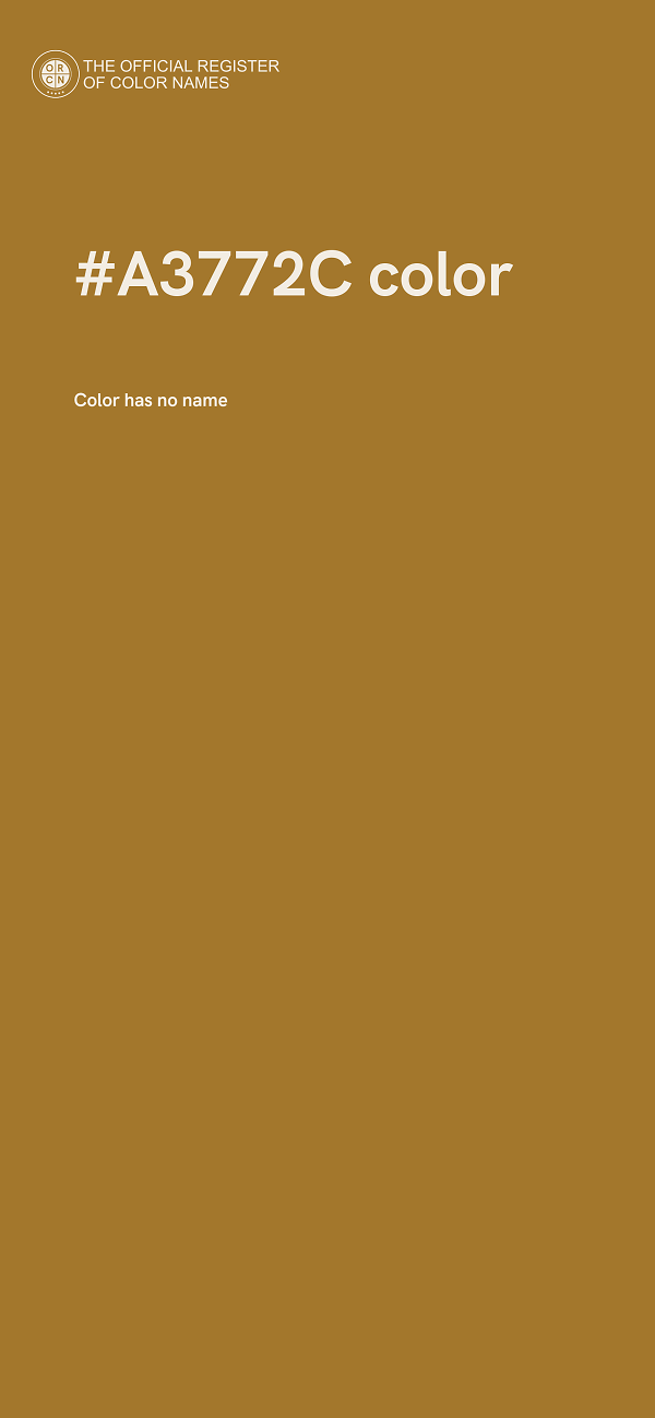 #A3772C color image