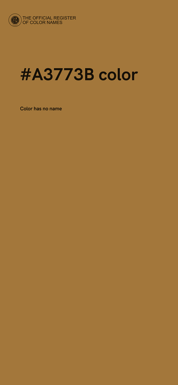 #A3773B color image