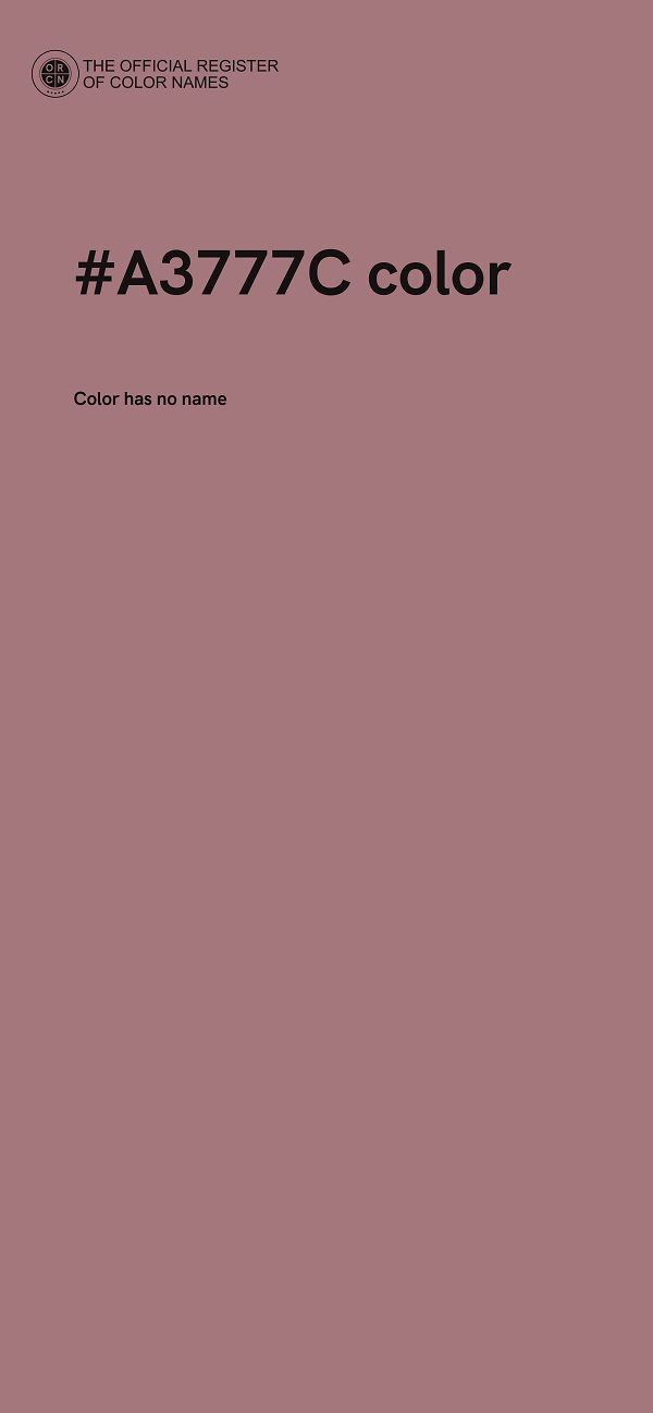 #A3777C color image