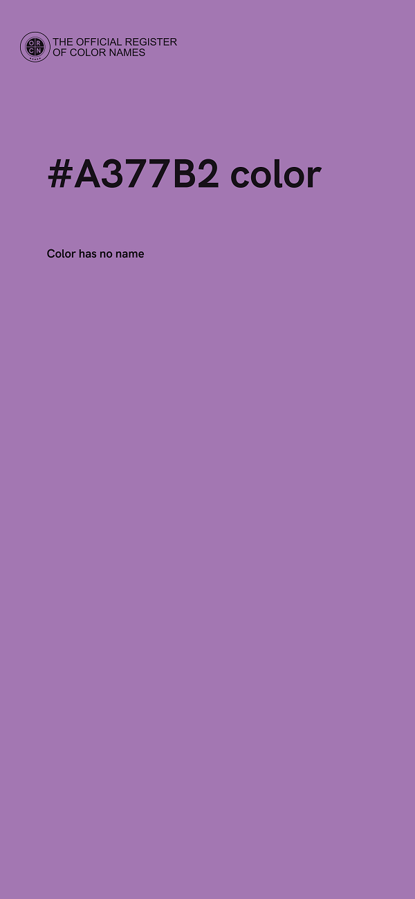 #A377B2 color image