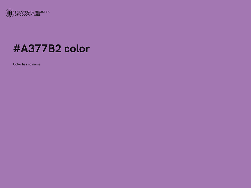 #A377B2 color image