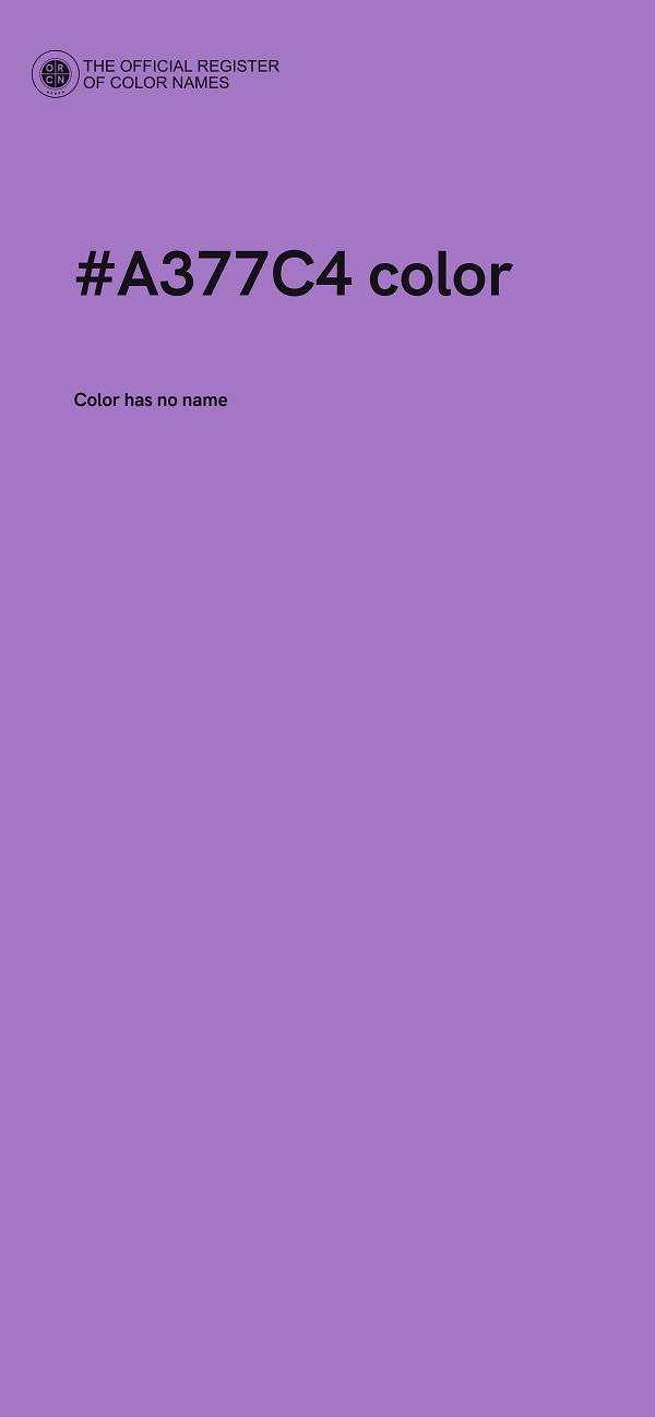 #A377C4 color image