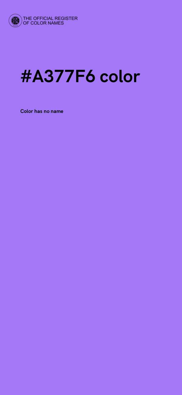 #A377F6 color image