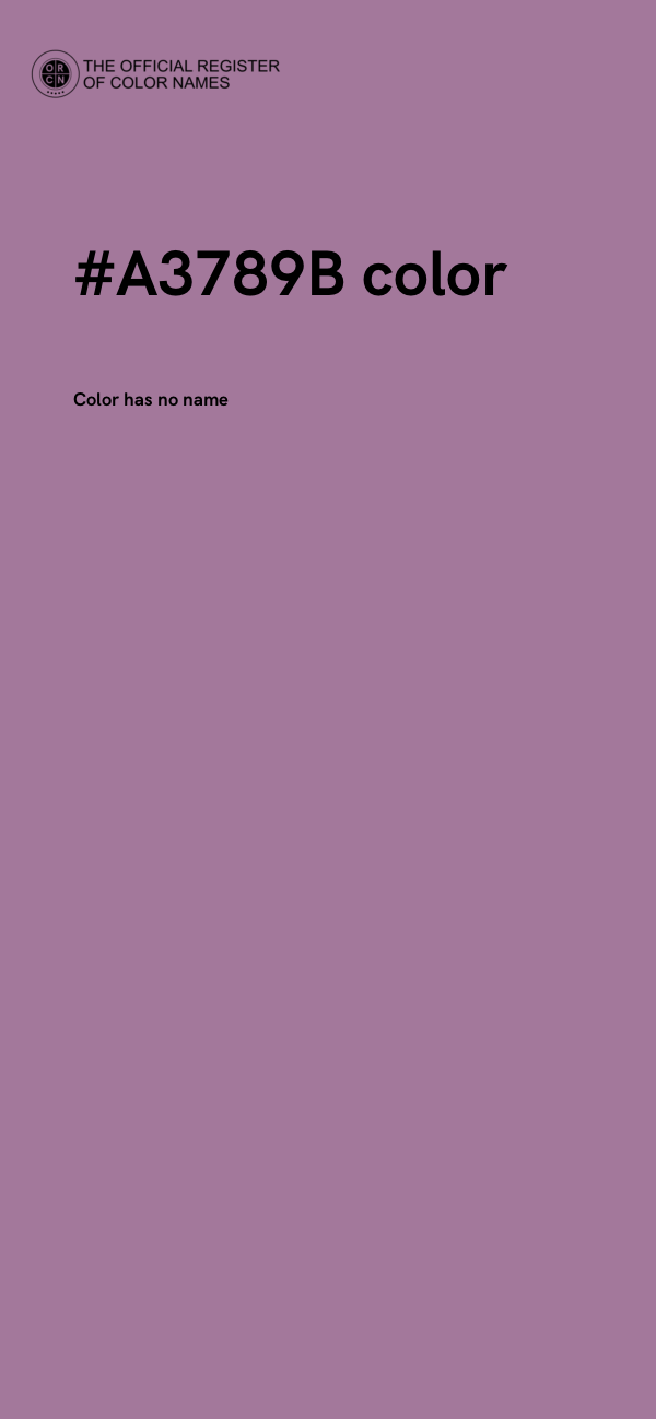 #A3789B color image