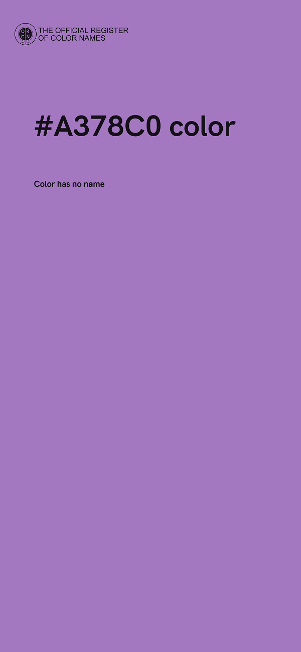 #A378C0 color image