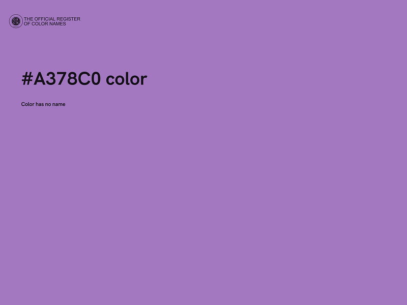 #A378C0 color image
