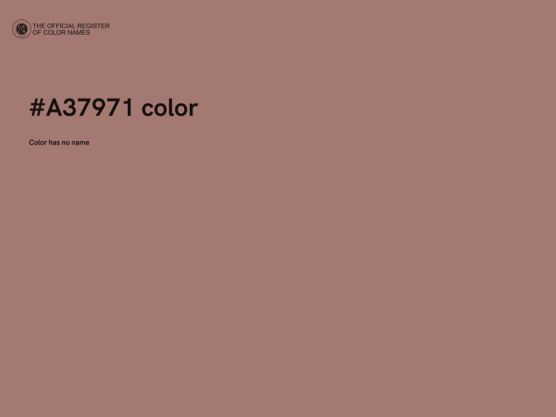 #A37971 color image