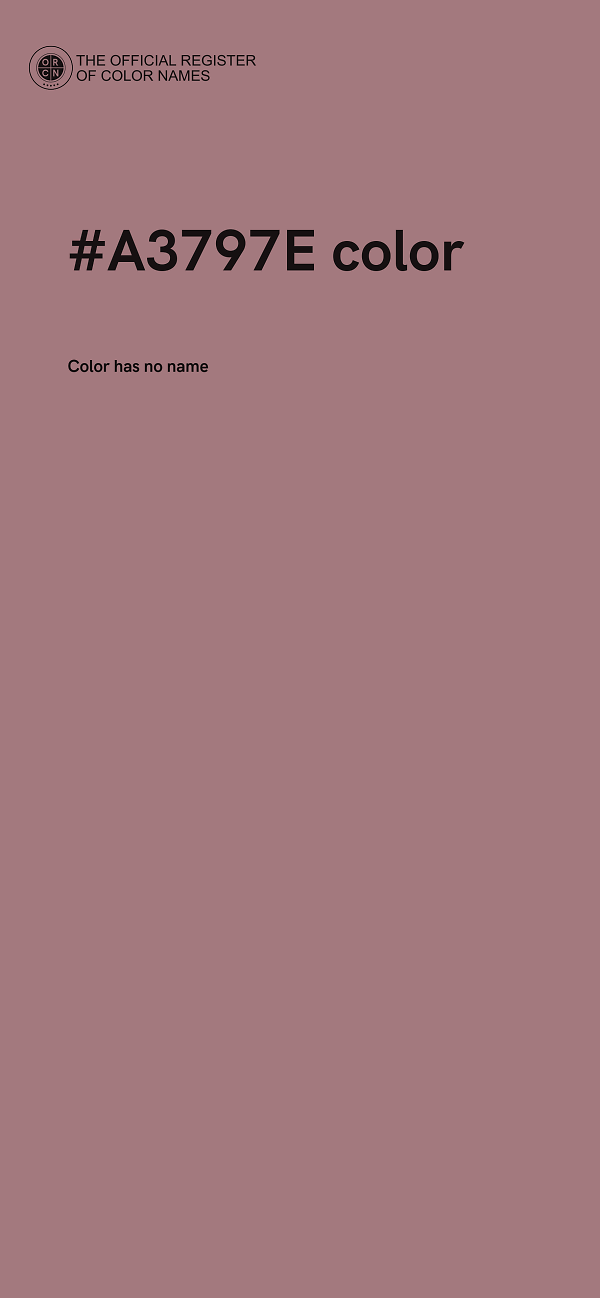 #A3797E color image