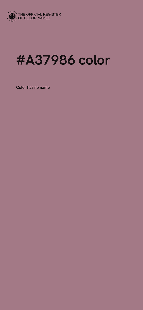 #A37986 color image