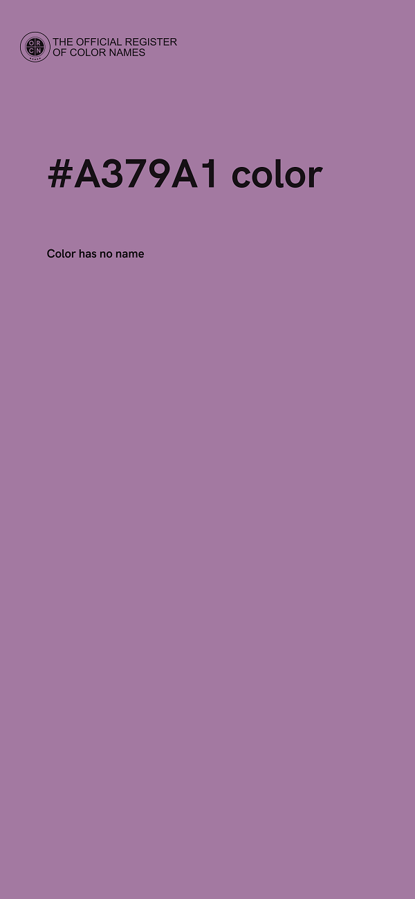 #A379A1 color image