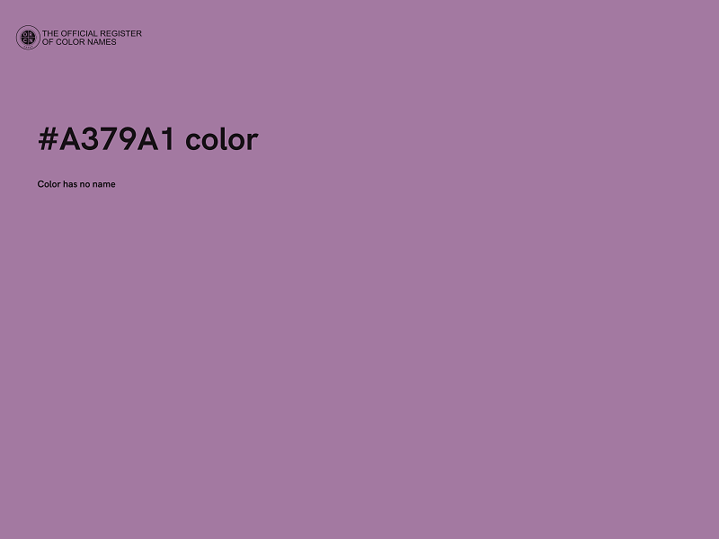 #A379A1 color image