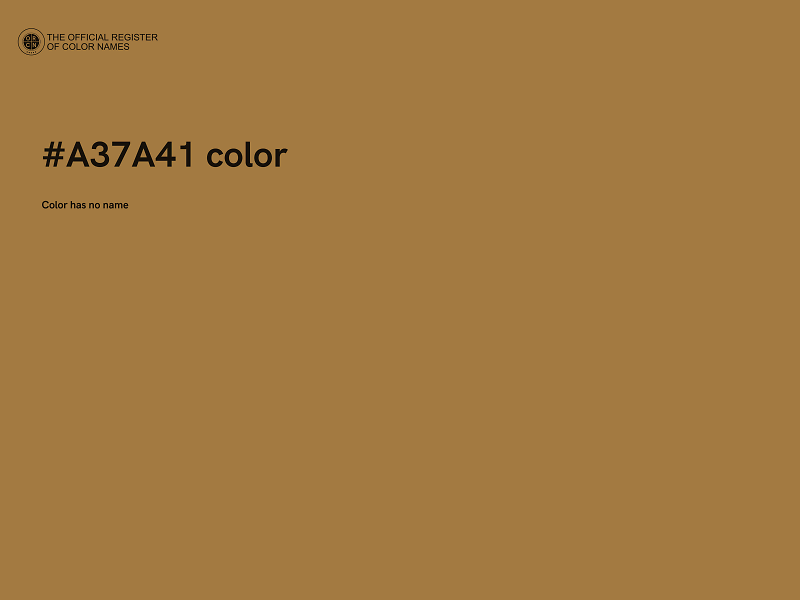 #A37A41 color image