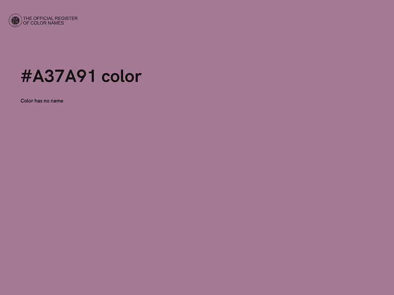 #A37A91 color image