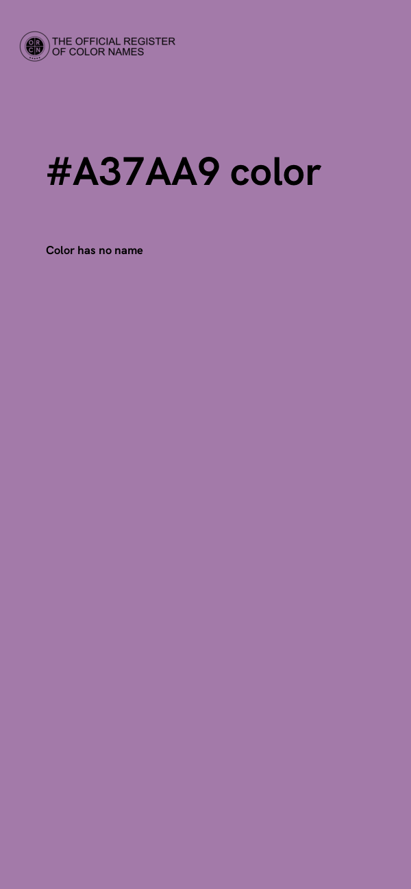 #A37AA9 color image