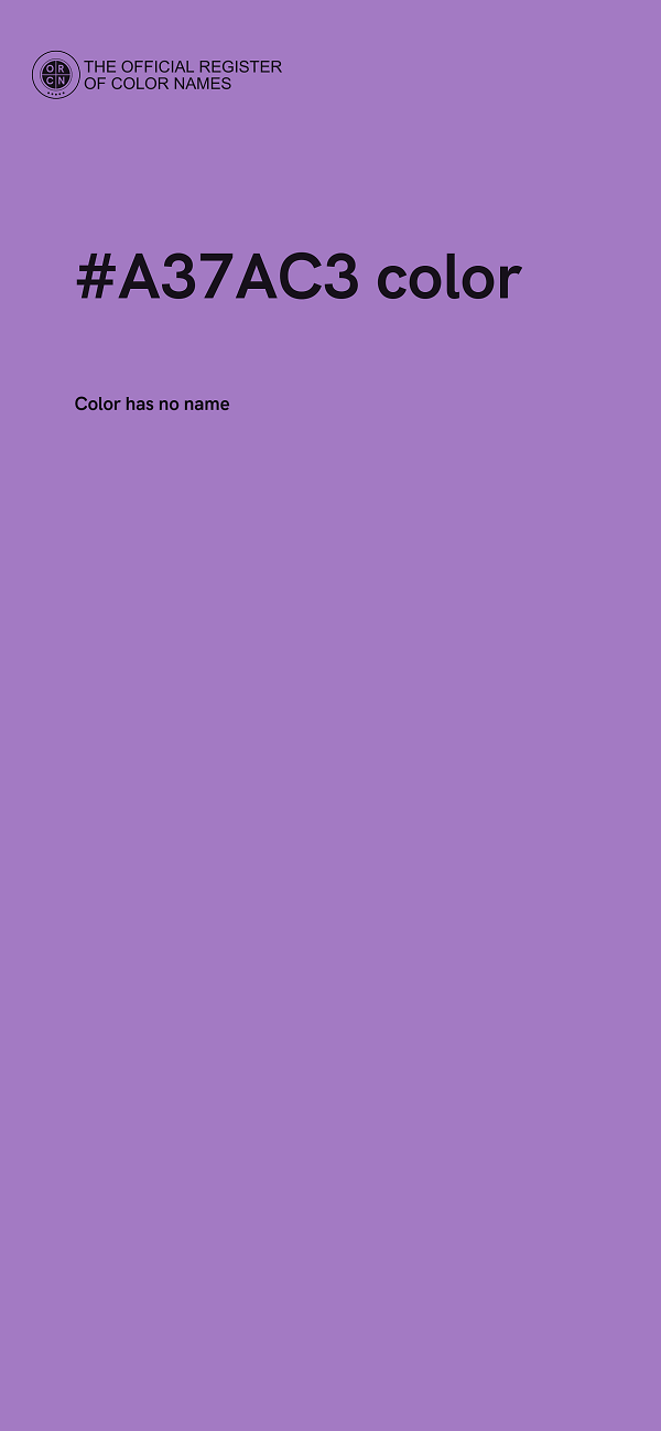 #A37AC3 color image
