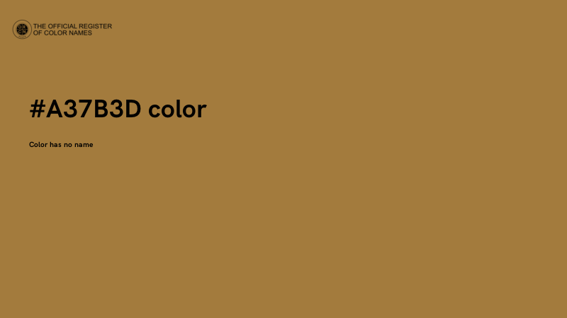 #A37B3D color image