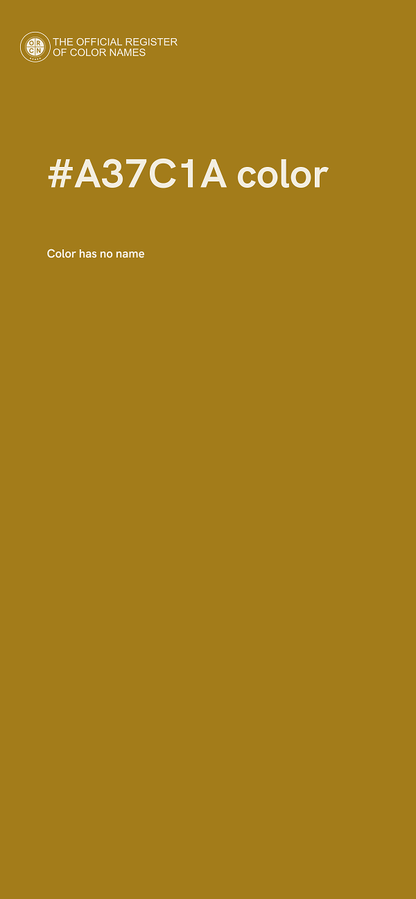 #A37C1A color image