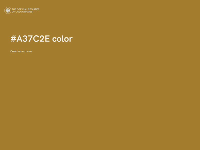 #A37C2E color image