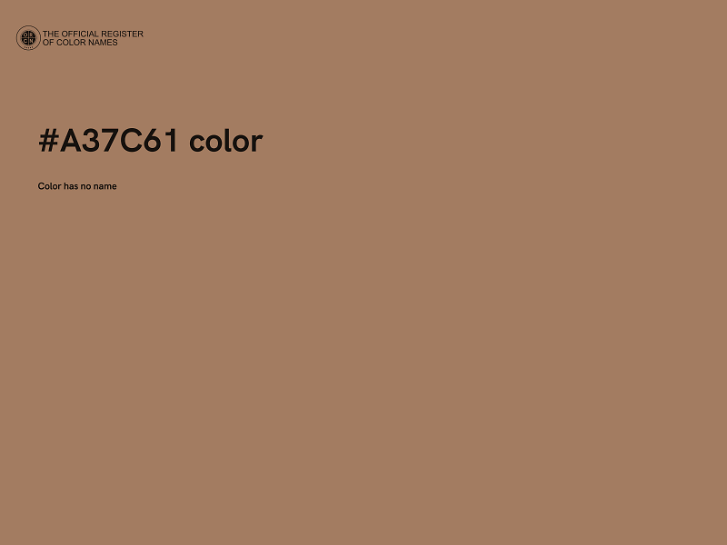 #A37C61 color image