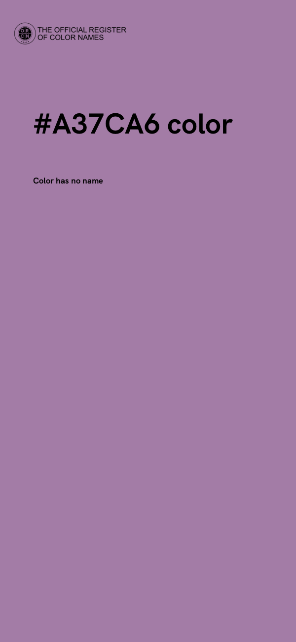#A37CA6 color image