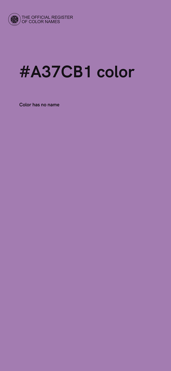 #A37CB1 color image