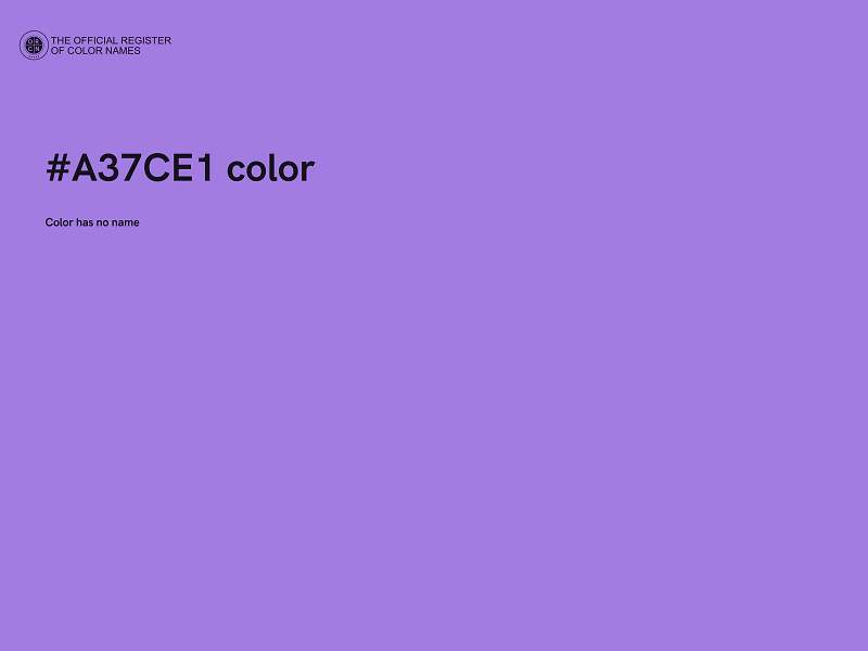 #A37CE1 color image