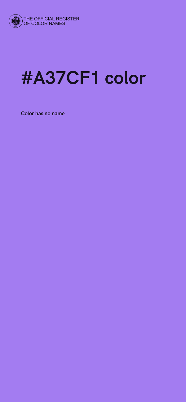 #A37CF1 color image