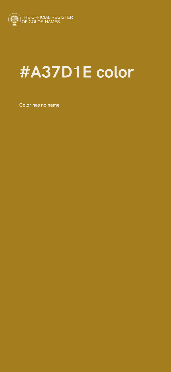 #A37D1E color image